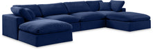Comfy - 6 Piece Velvet Modular Double Chaise Sectional - Simple Home Plus