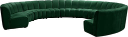 Infinity - 10 Piece Velvet Modular Sectional - Simple Home Plus