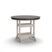 Vista Highlands - Round Counter Table With Umbrella Option - Brown / White - Simple Home Plus