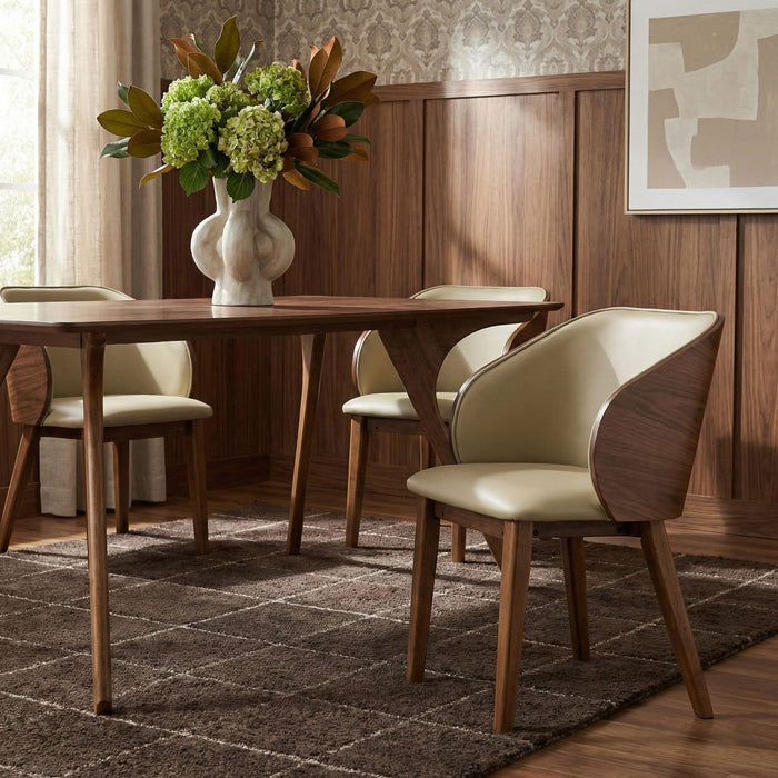 Glenwood - Vegan Leather Upholstered Dining Chair (Set of 2) - Simple Home Plus
