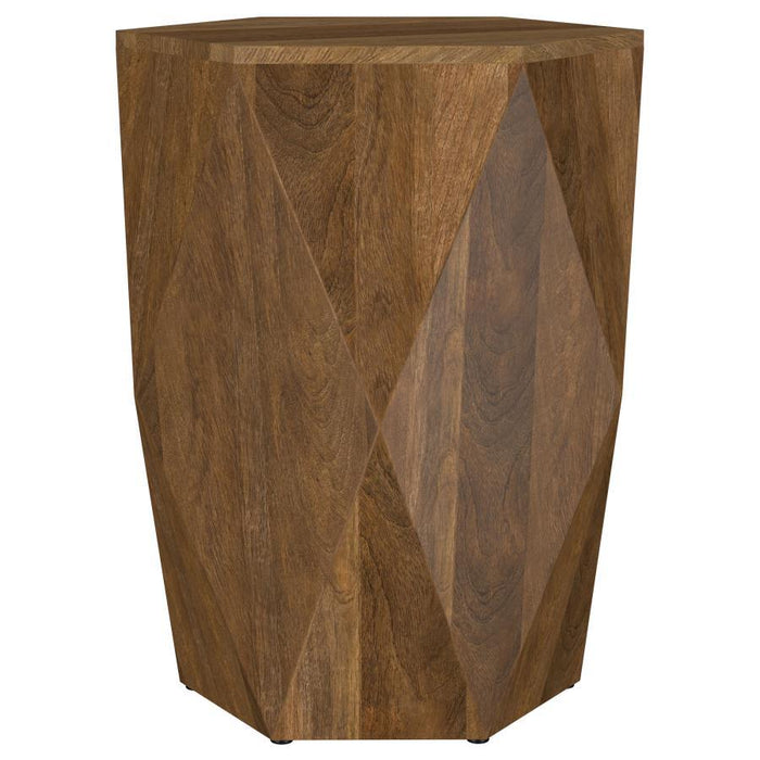 Zalika - Hexagonal Solid Mango Wood Table - Simple Home Plus