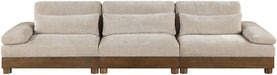 Turin - Chenille Fabric Upholstered Modular Sectional - Taupe - Simple Home Plus