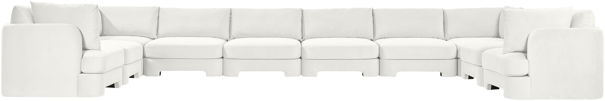 Hammond - Velvet Performance Fabric Upholstered 10 Piece Sectional - Simple Home Plus