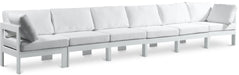 Nizuc - Outdoor Patio 6 Seat Modular Sofa With White Frame - Simple Home Plus
