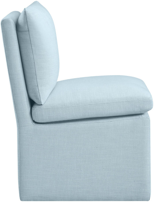 Nelori - Linen Textured Performance Fabric Upholstered Dining Chair (Set of 2) - Simple Home Plus