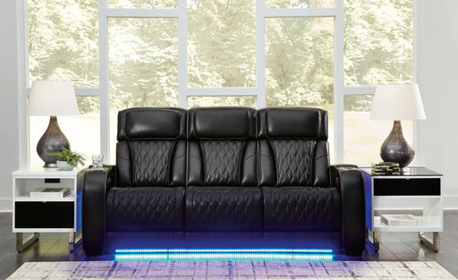 Boyington - Black - 2 Pc. - Power Reclining Sofa And Loveseat - Simple Home Plus