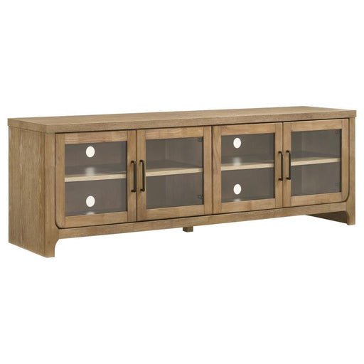 Brenham - 79" 4-Door TV Stand Media Console - Washed Oak - Simple Home Plus