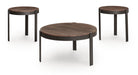 Horizon Hills - Occasional Table Set (Set of 3) - Brown / Black - Simple Home Plus