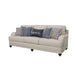Glenn - Upholstered English Arm Sofa - Light Gray And Blue - Simple Home Plus