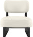 Vetra - Vegan Leather Upholstered Accent Chair With Black Base - Simple Home Plus