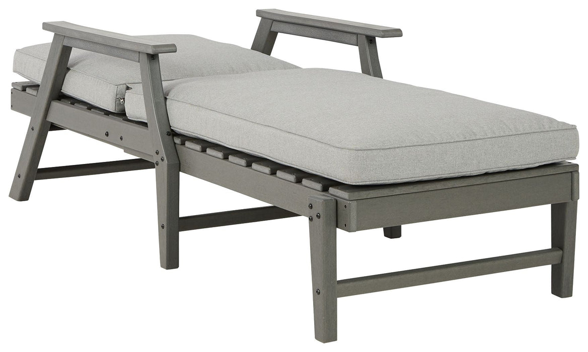 Visola - Gray - Chaise Lounge with Cushion - Simple Home Plus