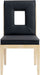 Gwendolyn - Faux Leather Dining Side Chair With Natural Frame (Set of 2) - Simple Home Plus