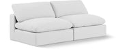Comfy - Linen Modular Armless Sofa 2 Seats - Simple Home Plus