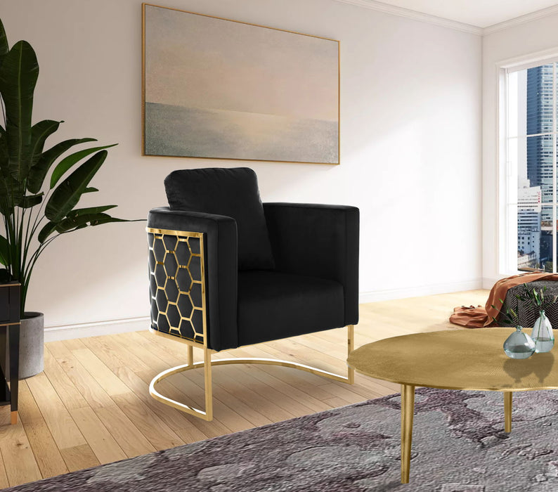 Casa - Chair with Gold Legs - Simple Home Plus