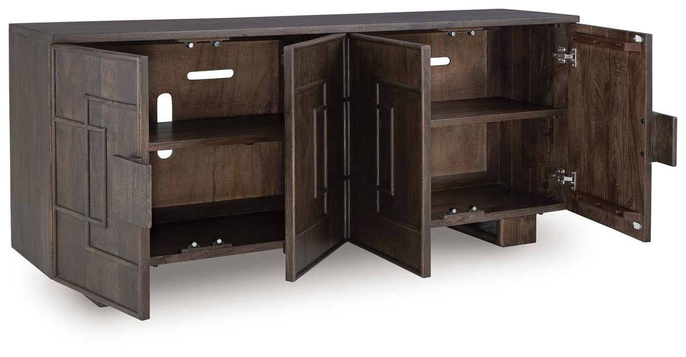 Cato - Dark Brown - Accent Cabinet - Simple Home Plus