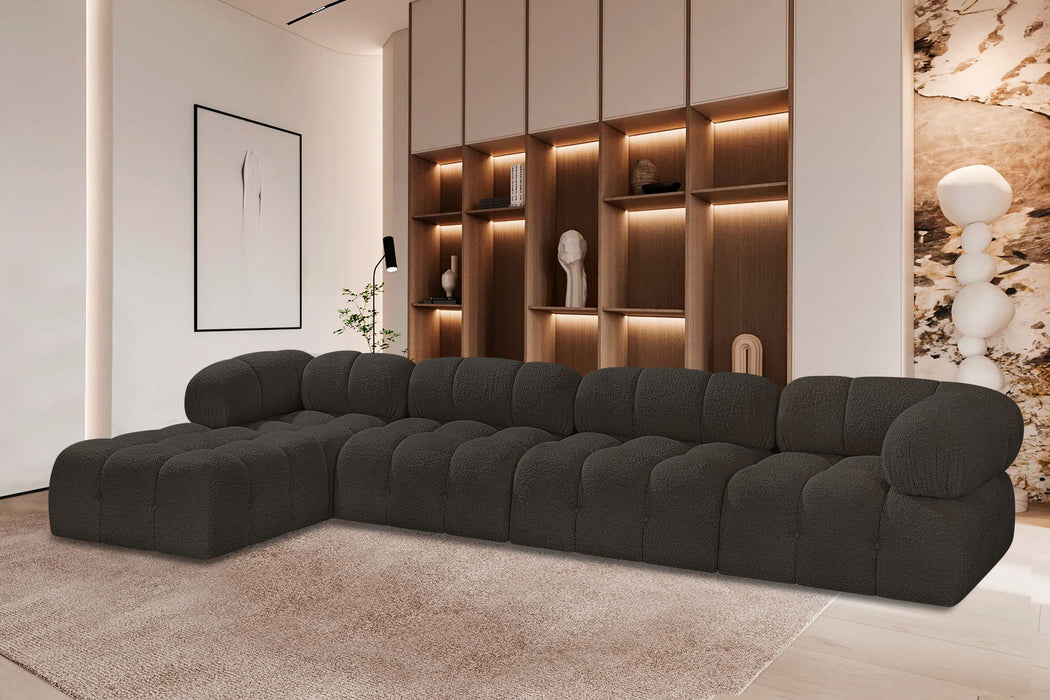 Ames - 5 Piece Fabric Modular Sectional - Simple Home Plus
