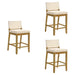 Yaneli - Contemporary Natural Wood Counter Height Kitchen Bar Stool - Simple Home Plus