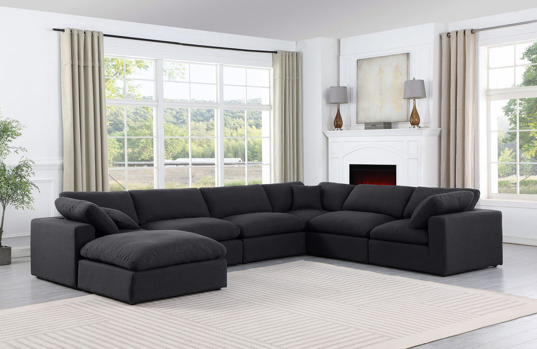 Comfy - 7 Piece Linen Modular Sectional With Chaise - Simple Home Plus
