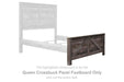 Wynnlow - Queen Crossbuck Panel Ftbd - Gray - Simple Home Plus