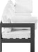 Nizuc - Outdoor Patio 3 Seat Modular Sofa With Gray Frame - Simple Home Plus