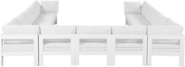 Nizuc - Outdoor Patio 13 Piece Modular Sectional With White Frame - Simple Home Plus