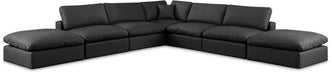 Comfy - 7 Piece Faux Leather Modular Corner Sectional - Simple Home Plus