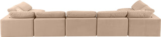 Comfy - 7 Piece Velvet Modular Armless Sectional - Simple Home Plus