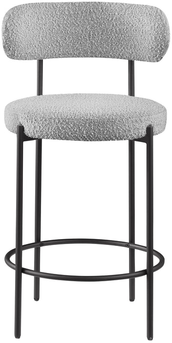 Beacon - Boucle Fabric Stool (Set of 2) - Simple Home Plus