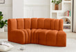 Arc - Velvet 3 Piece Modular L-Shaped Sofa - Simple Home Plus