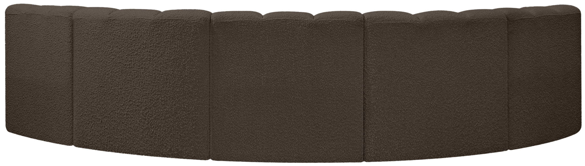 Arc - Boucle Fabric 5 Piece U-Shaped Modular Sofa - Simple Home Plus