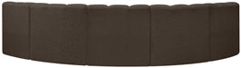 Arc - Boucle Fabric 5 Piece U-Shaped Modular Sofa - Simple Home Plus