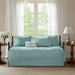 Peyton - Reversible Daybed Cover (Set of 6) - Blue - Simple Home Plus