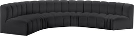 Arc - Faux Leather 6 Piece U-Shaped Modular Sofa - Simple Home Plus