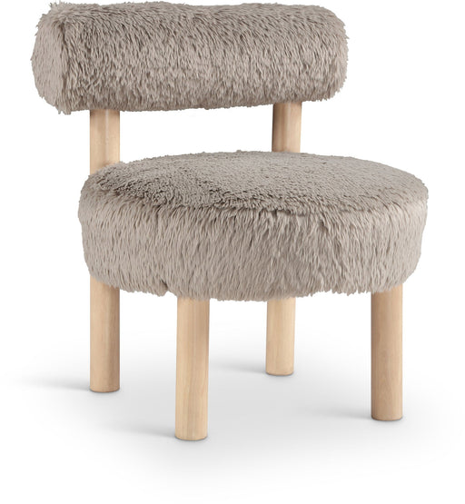 Ambre - Shearling Fabric Accent Chair - Simple Home Plus