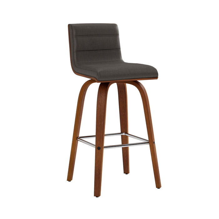 Vienna - 26" Swivel Counter Stool - Walnut Wood - Simple Home Plus