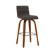 Vienna - 26" Swivel Counter Stool - Walnut Wood - Simple Home Plus