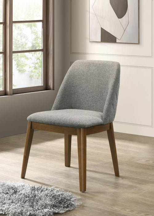 Franklin - Upholstered Dining Side Chair (Set of 2) - Gray - Simple Home Plus