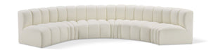 Arc - Faux Leather 6 Piece U-Shaped Modular Sofa - Simple Home Plus