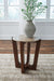 Tanidore - Warm Brown - Round End Table - Simple Home Plus