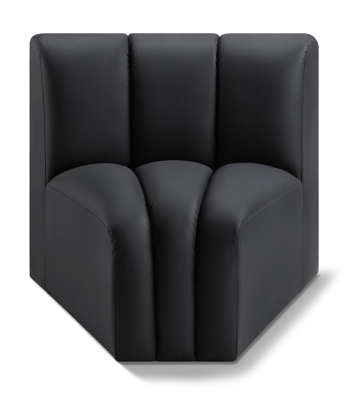 Arc - Faux Leather Curved Corner Chair | Simple Home Plus