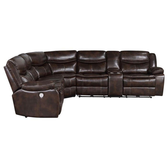 Sycamore - Upholstered Power Reclining Sectional Sofa - Simple Home Plus