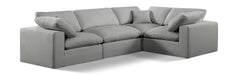 Comfy - 4 Piece Linen Fabric Modular Sectional - Simple Home Plus