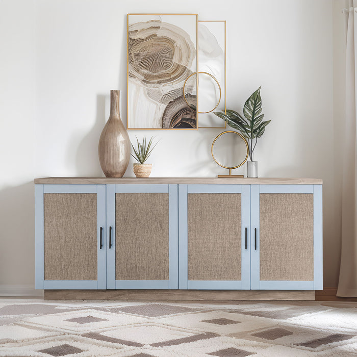 Mattie - Accent Cabinet - Wheat / Gray - Simple Home Plus