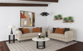 Jade - 2 Piece Chenille Upholstered Sofa Set - Simple Home Plus