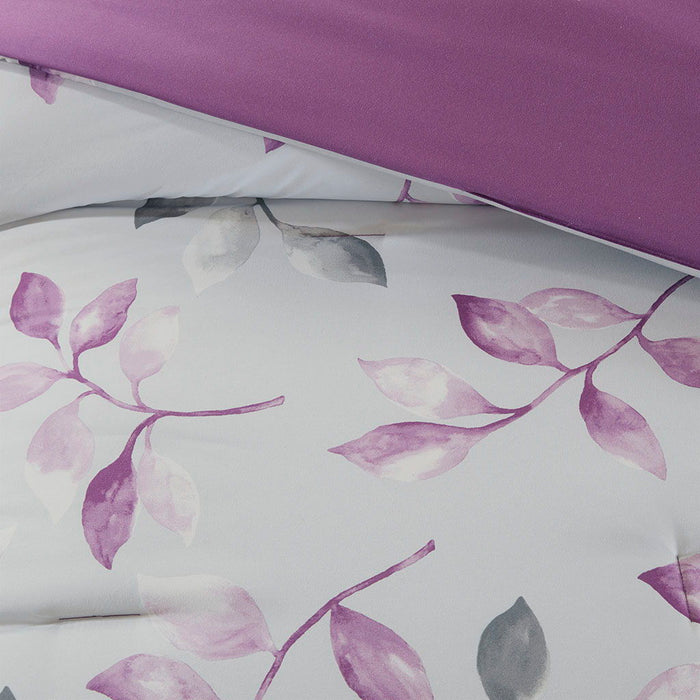 Lafael - Complete Comforter And Sheet Set - Purple - Simple Home Plus