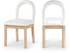 Conrad - Velvet Dining Chair With Natural Legs - Simple Home Plus