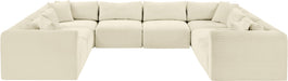 Shaggy - 8 Piece Modular U-Shaped Sectional - Simple Home Plus