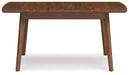 Lyncott - Brown - Rectangular Dining Room Butterfly Extension Table - Simple Home Plus