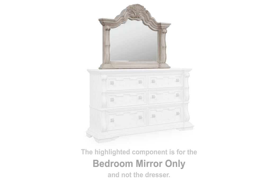 Bruchandi - Bedroom Mirror - Antique White - Simple Home Plus