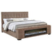 Senna - Upholstered Audio Flame Visualizer Bed - Simple Home Plus